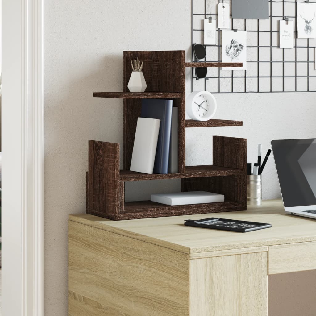 Schreibtisch-Organizer Weiß 49x20x52,5 cm Holzwerkstoff