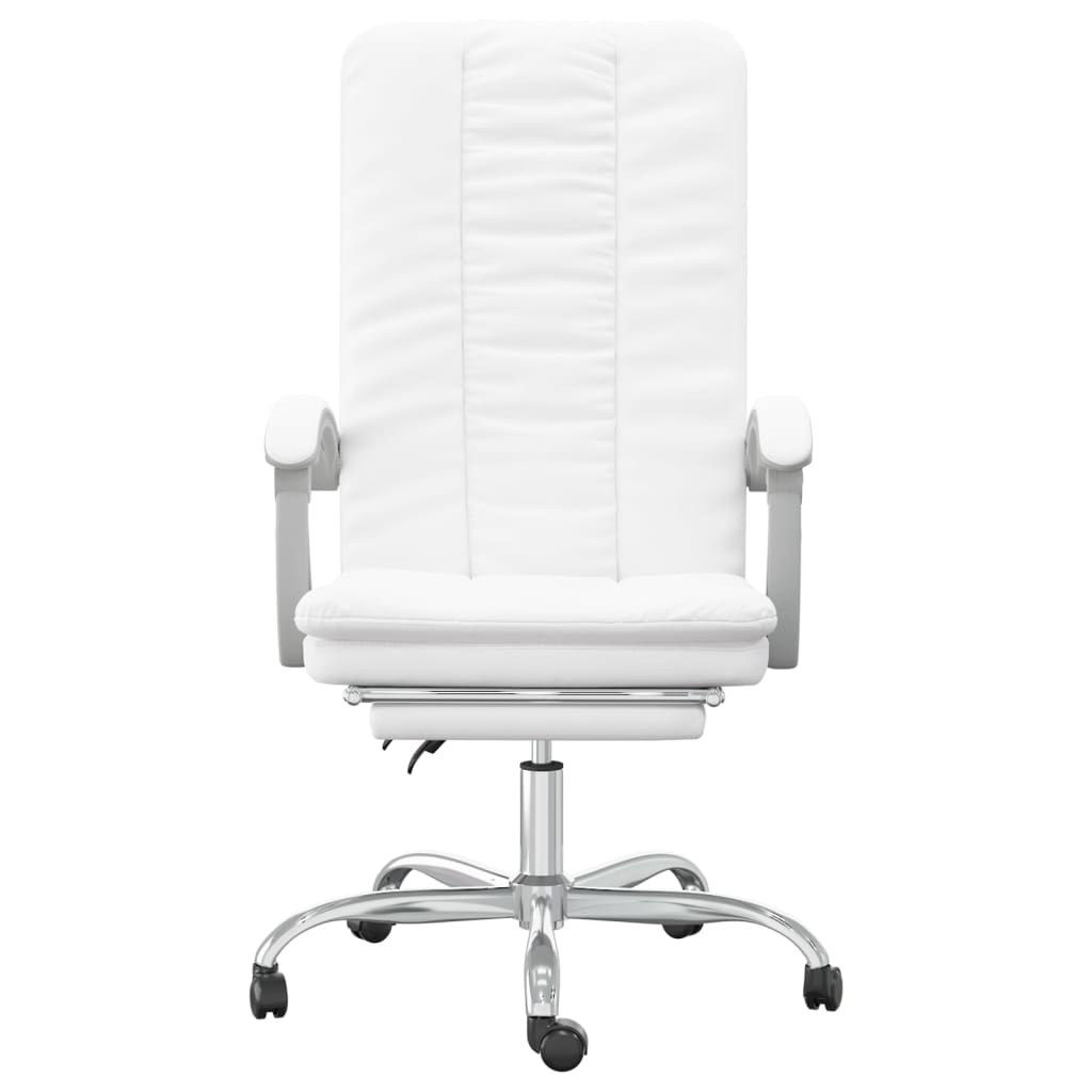 Bürostuhl mit Liegefunktion Schwarz Kunstleder