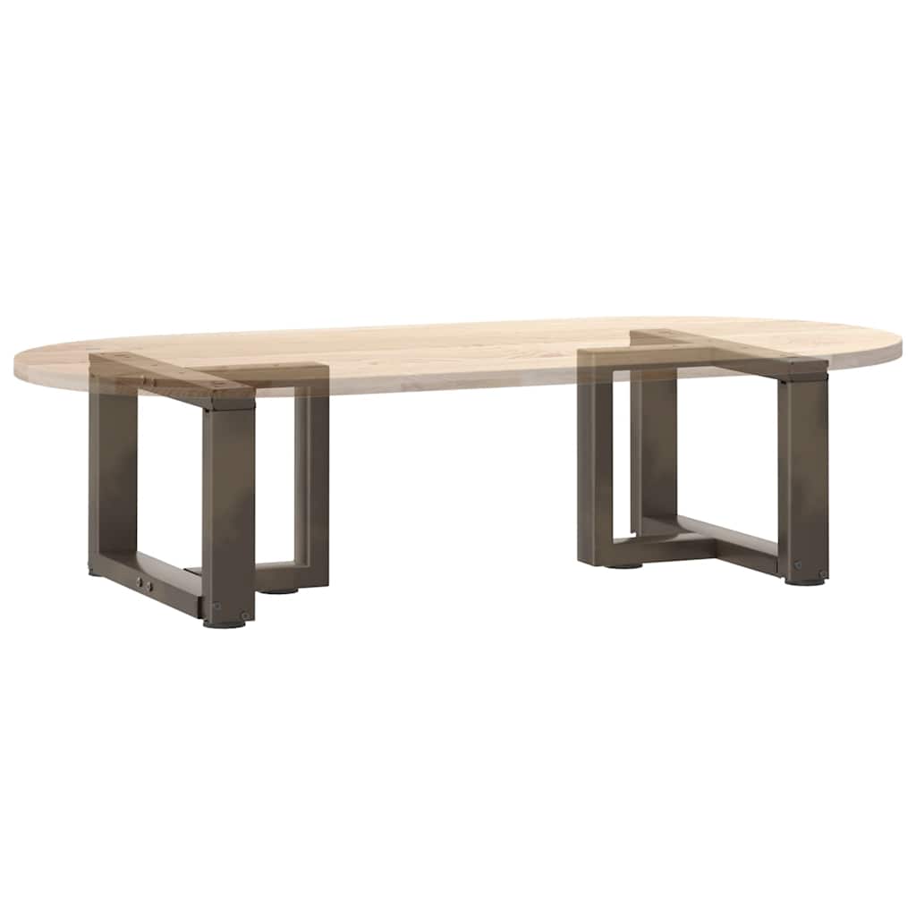 Couchtischbeine T-Form 2 Stk. Schwarz 30x25x(30-31) cm Stahl