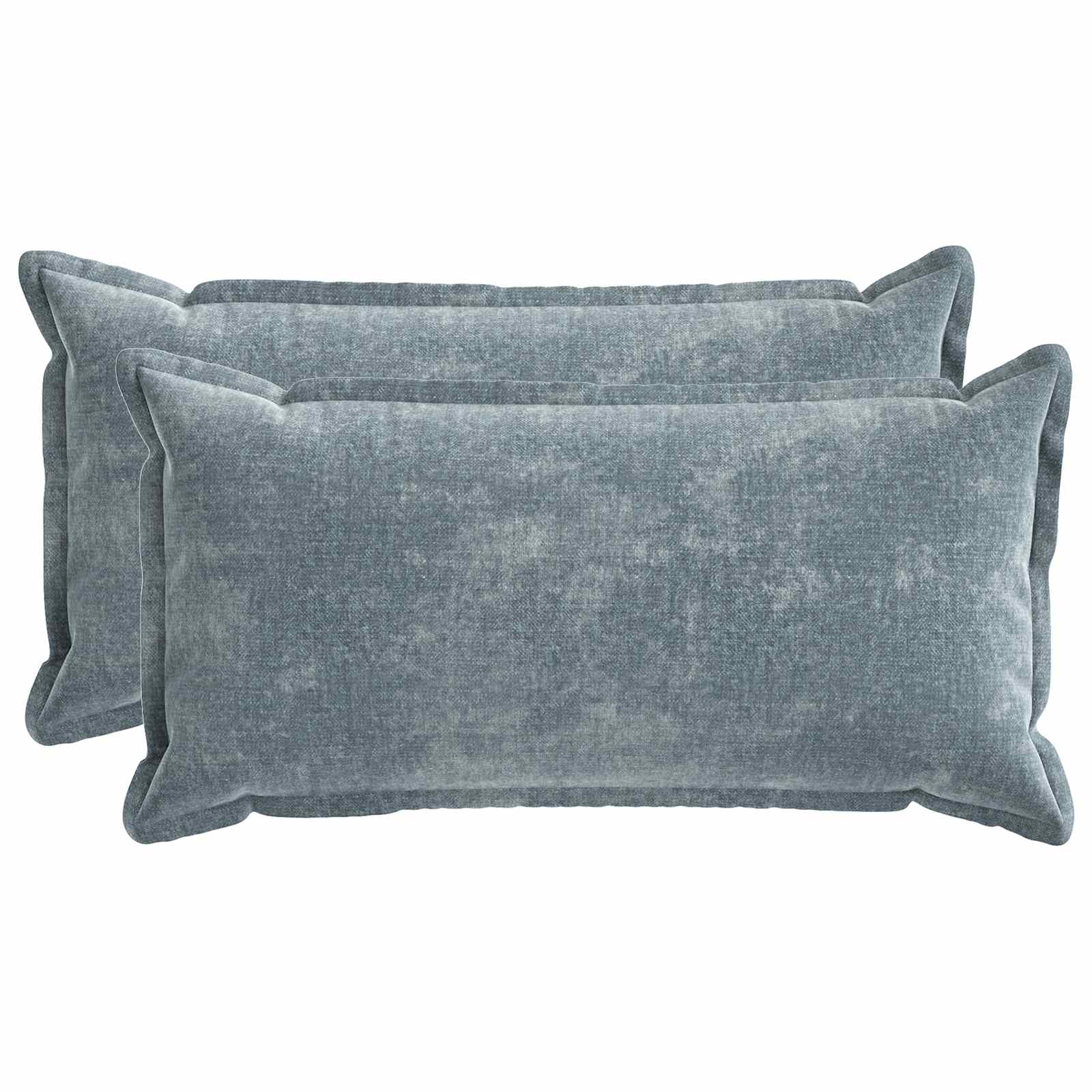 Kissenbezug 2 Stk. HOUTEN Dunkelgrau 30 x 30 cm Chenille-Stoff