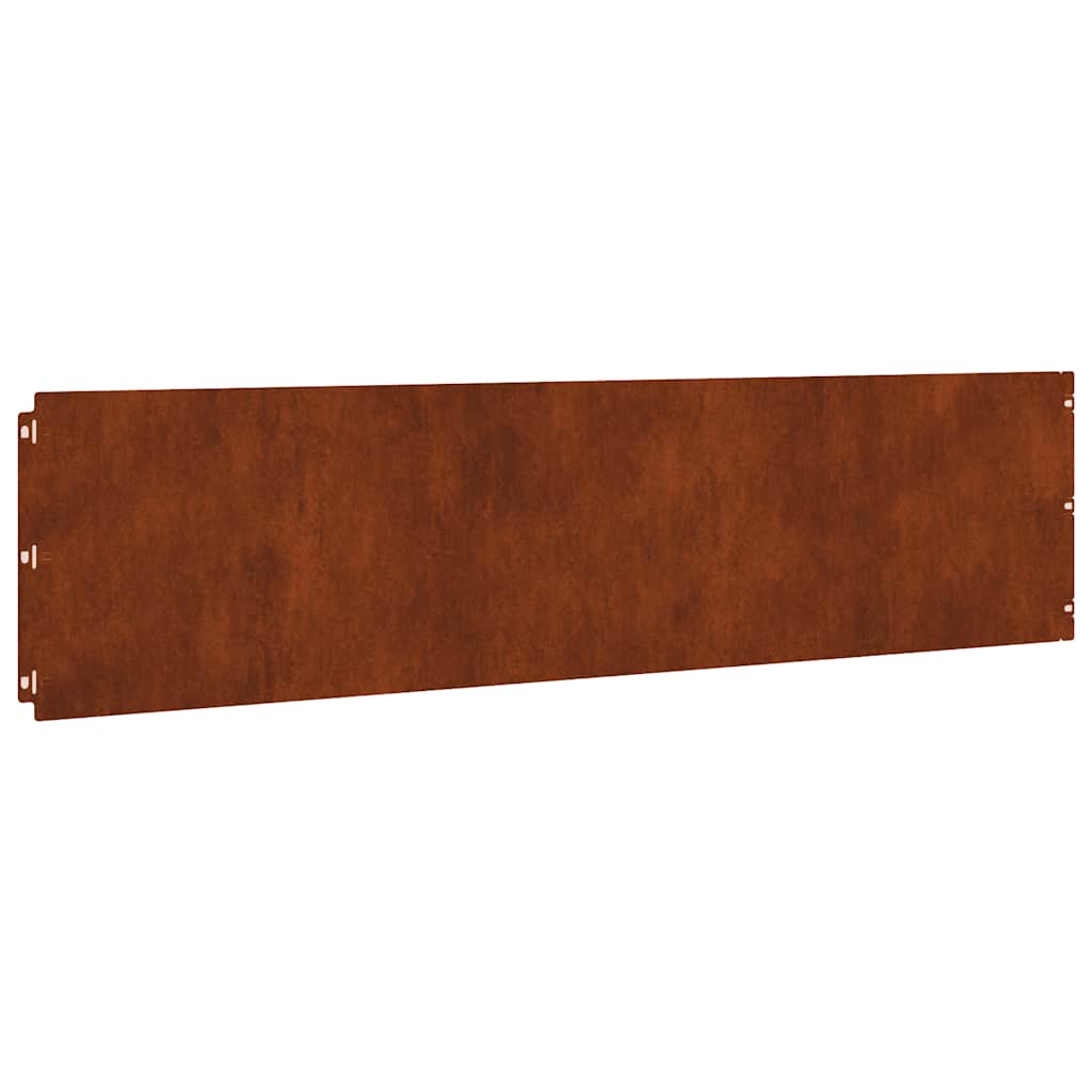 Raseneinfassung 10 pcs 10 x 103 cm Wetterfeststahl Rostig