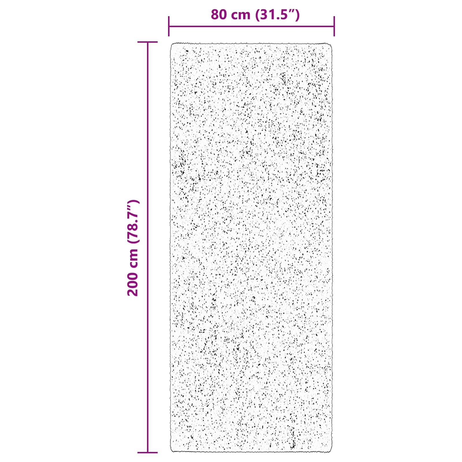 Teppich HUARTE Kurzflor Weich und Waschbar Anthrazit 60x110 cm