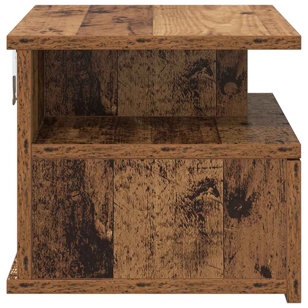 Hängender Nachttisch Weiß 40x31x27 cm Holzwerkstoff