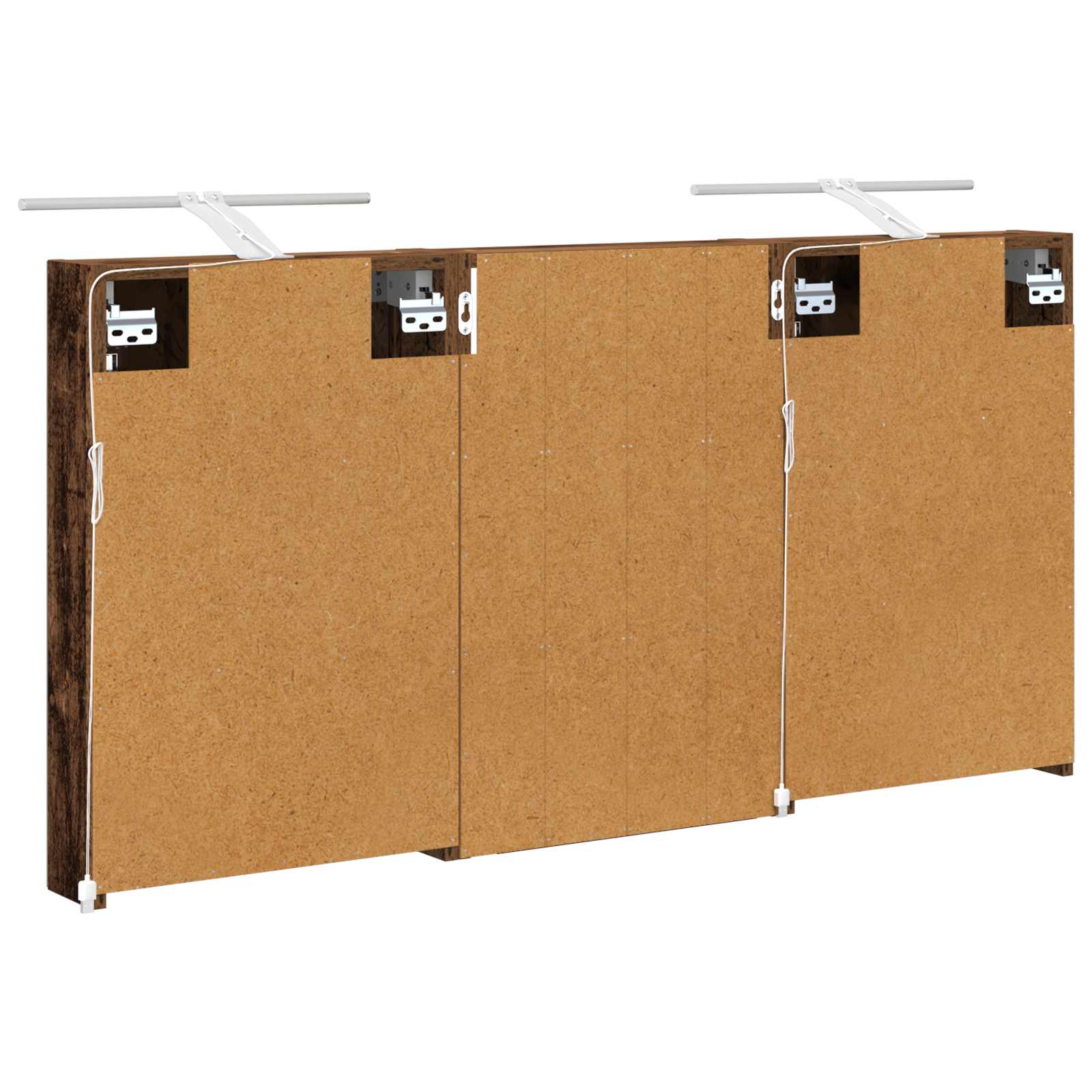 Badezimmerschrank-Set 3 pcs 80 x 10,5 x 50 cm Holzwerkstoff
