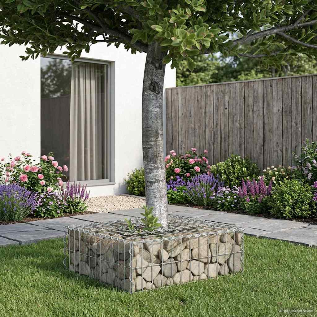 Gabionen Hochbeet Silber