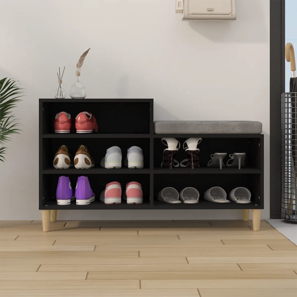 Schuhregal Weiß 102x36x60 cm Holzwerkstoff