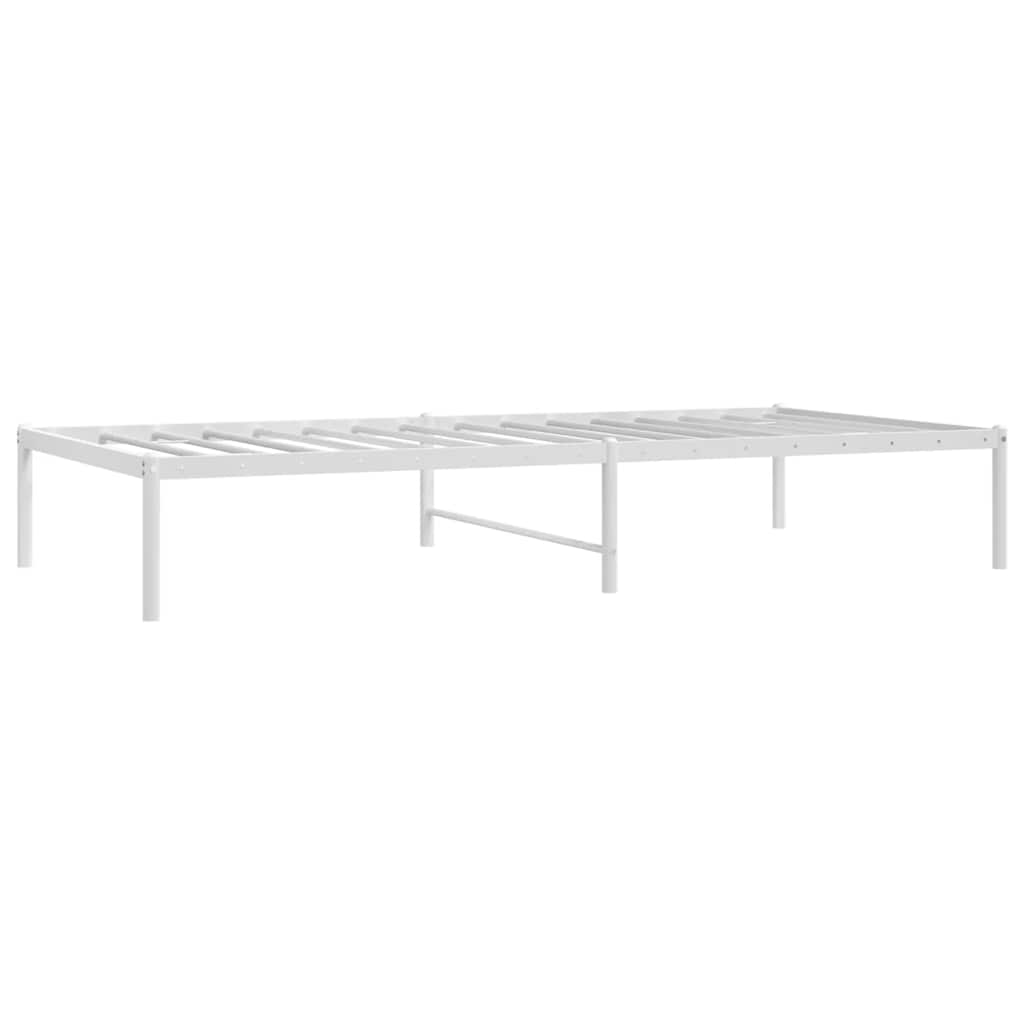 Bettgestell Metall Schwarz 75x190 cm