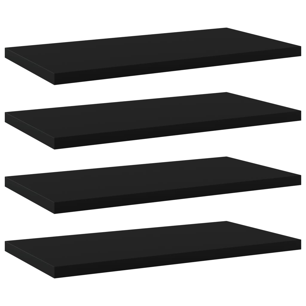 Bücherregal-Bretter 4 Stk. Weiß 40x10x1,5 cm Holzwerkstoff