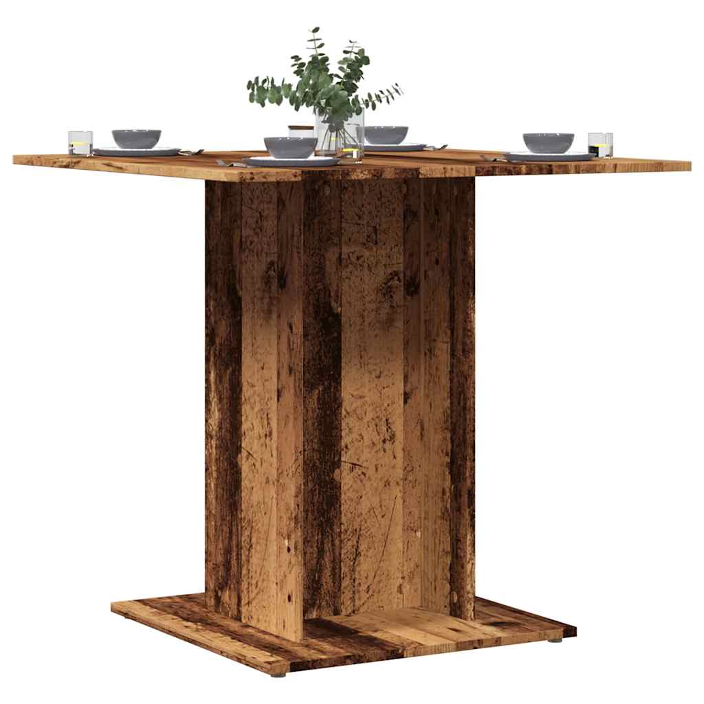 Esstisch Weiß 80x80x75 cm Holzwerkstoff