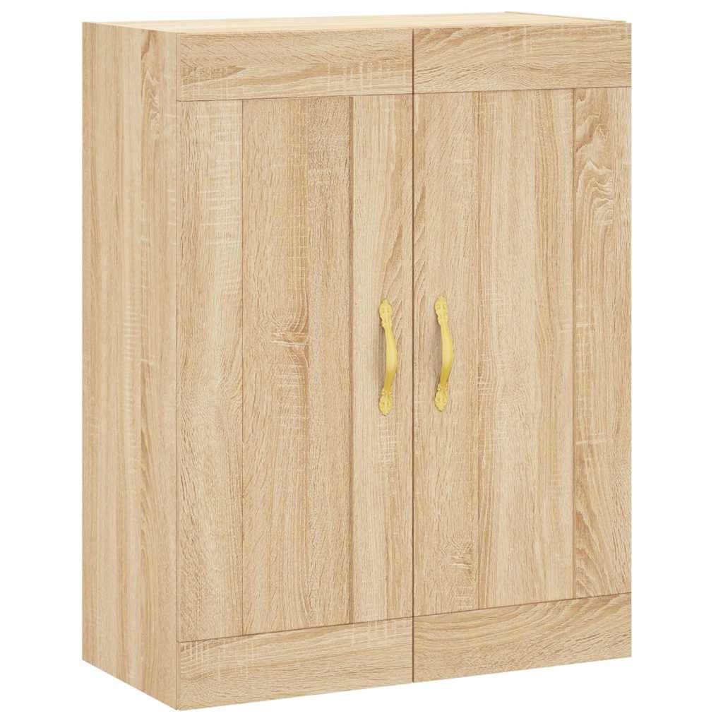 Highboard Betongrau 69,5x34x180 cm Holzwerkstoff