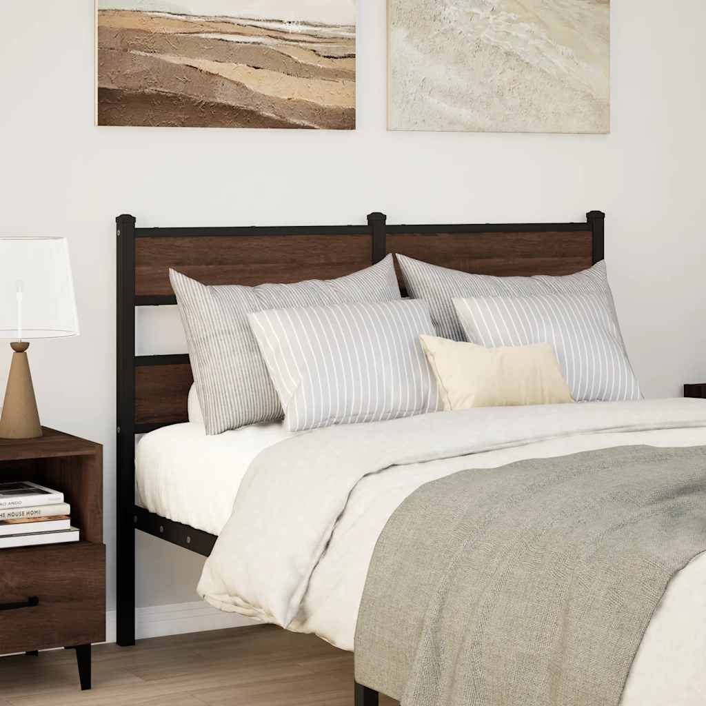 Ersatz-Kopfteil Räuchereiche 100 cm Eisen und Holzwerkstoff