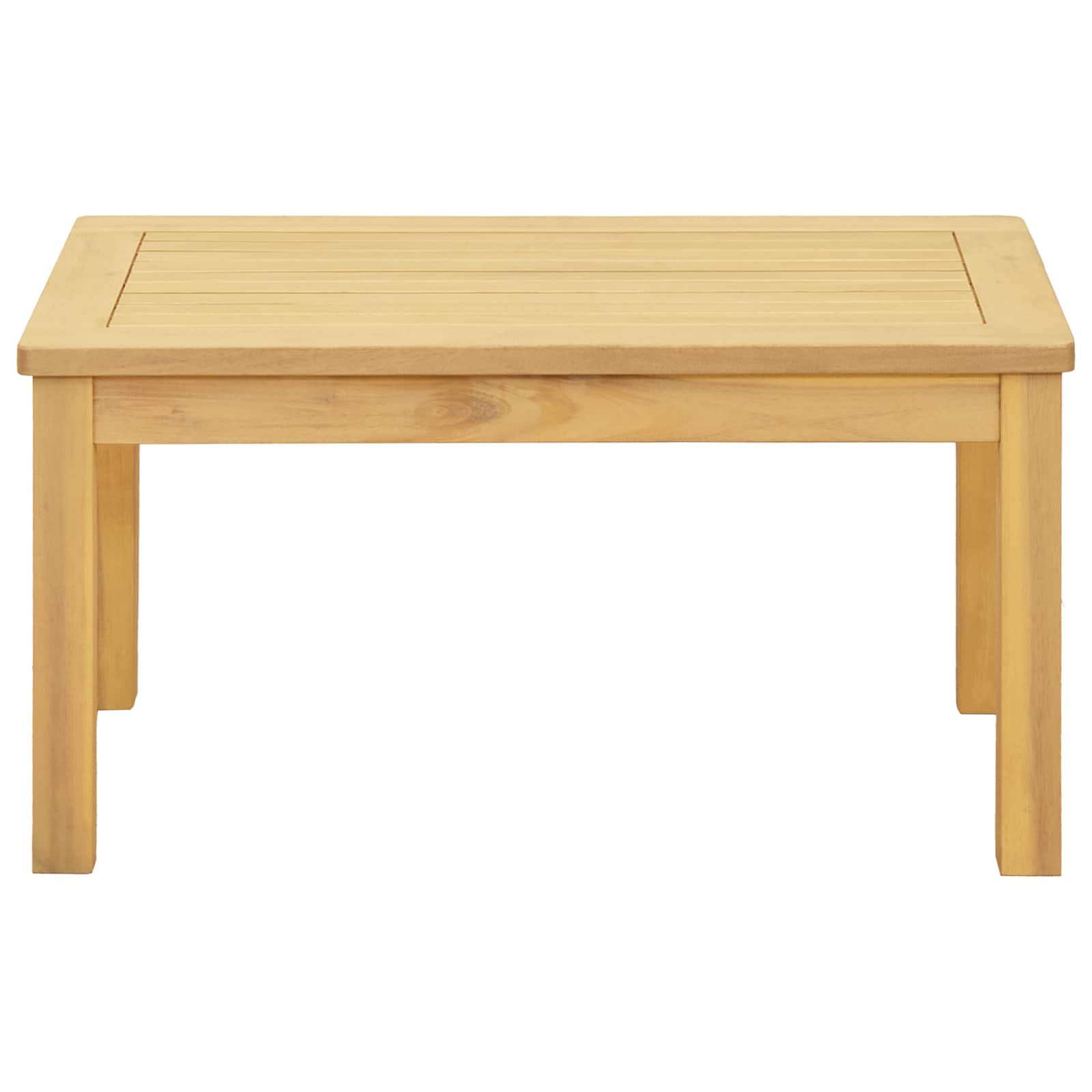 Couchtisch Helles Akazienholz 45 x 45 x 36 cm Massivholz Akazie