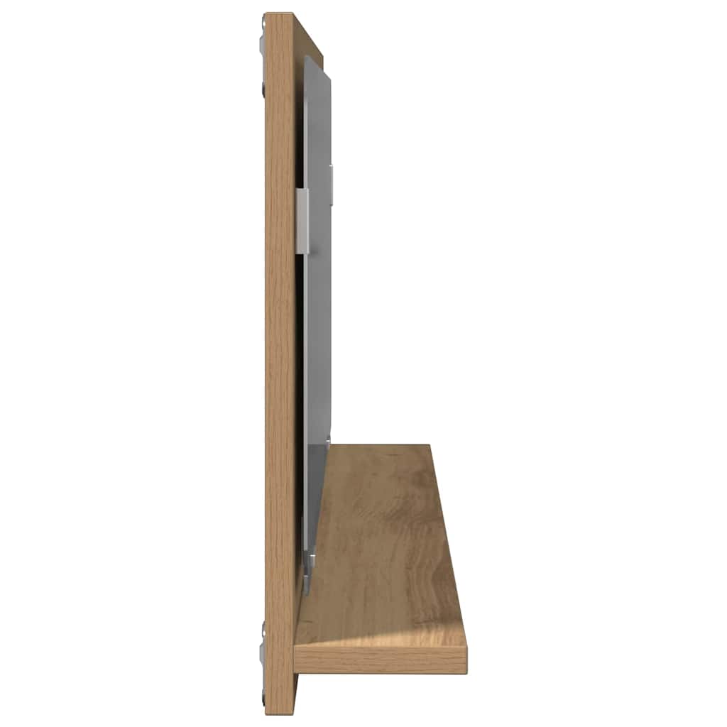 Badspiegel Weiß 40x10,5x37 cm Holzwerkstoff