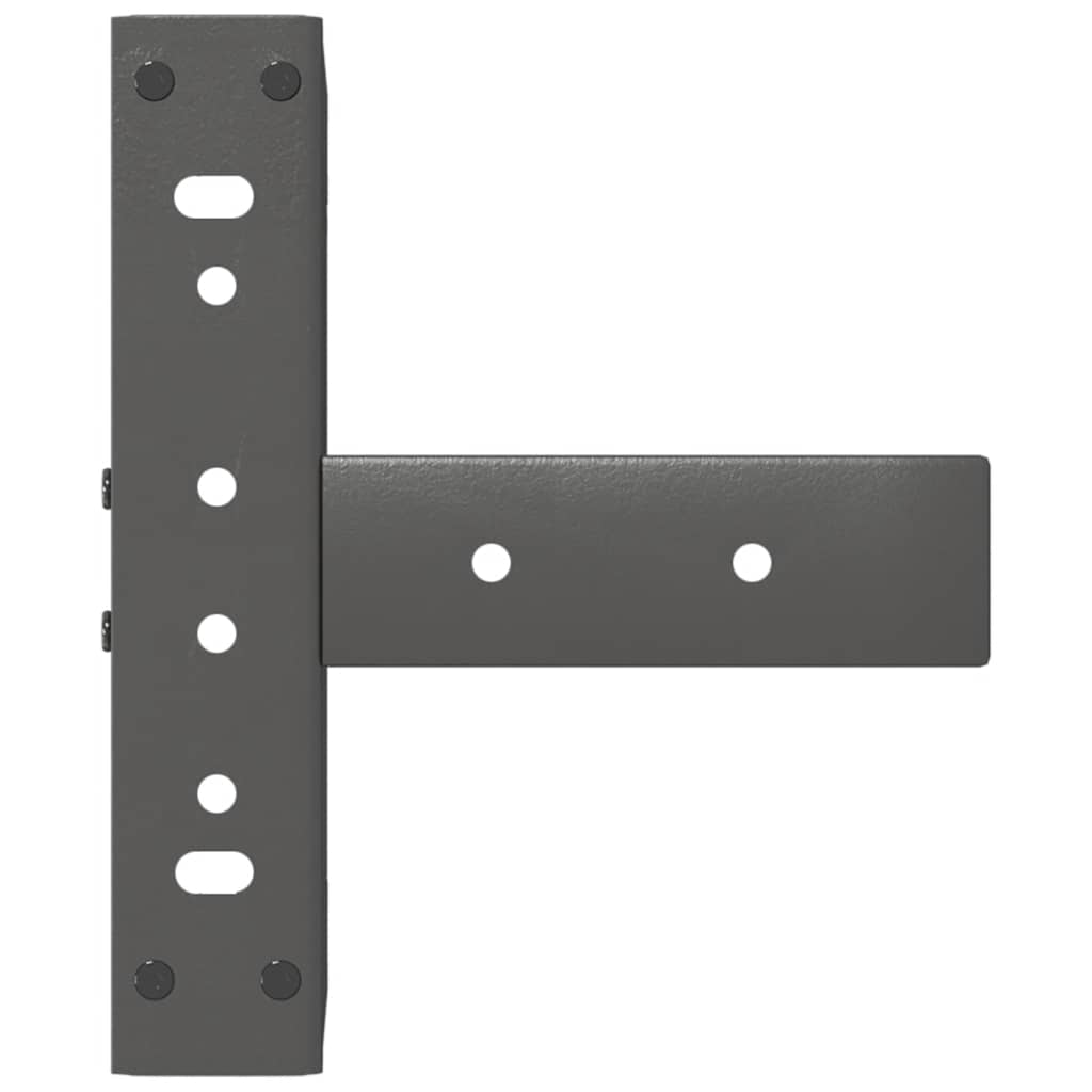 Couchtischbeine T-Form 2 Stk. Schwarz 30x25x(30-31) cm Stahl