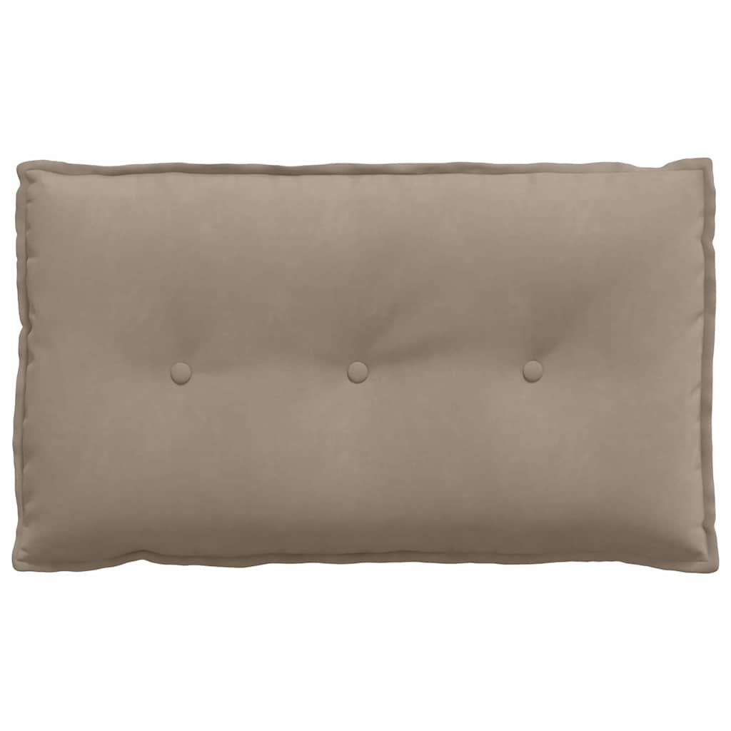 Rückenkissen Taupe 50 x 45 cm Mikrofaserstoff