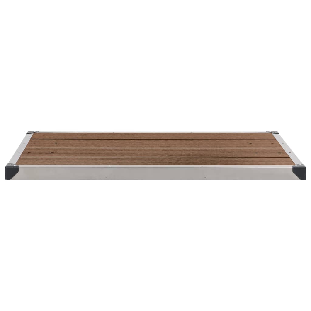 Gartendusche mit Grauer Bodenplatte 220 cm Edelstahl