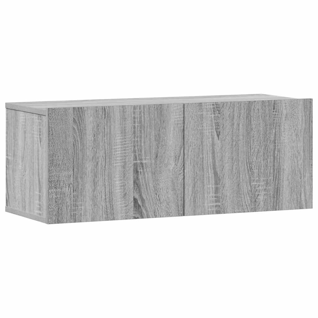 3-tlg. TV-Schrank-Set Weiß Holzwerkstoff