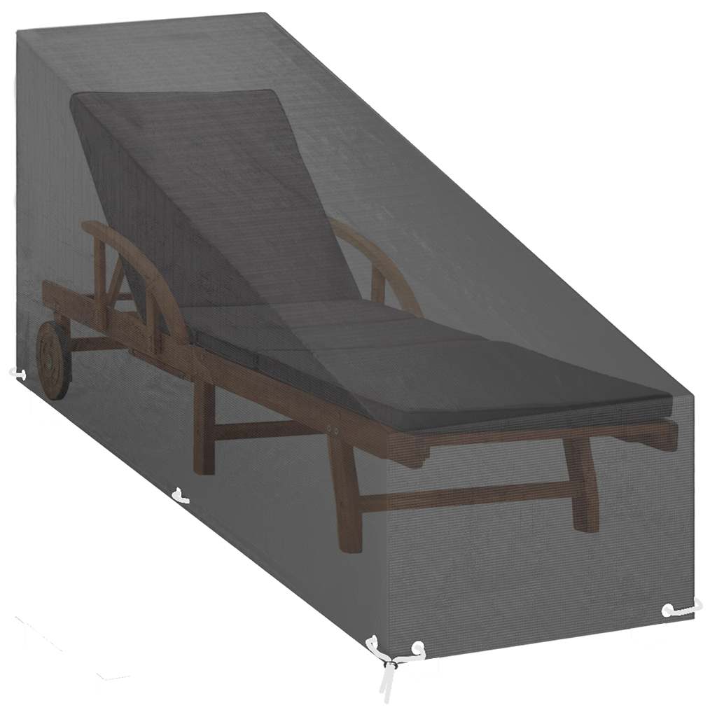 Abdeckungen für Sonnenliegen 2 Stk. 12 Ösen 205x75x40 cm