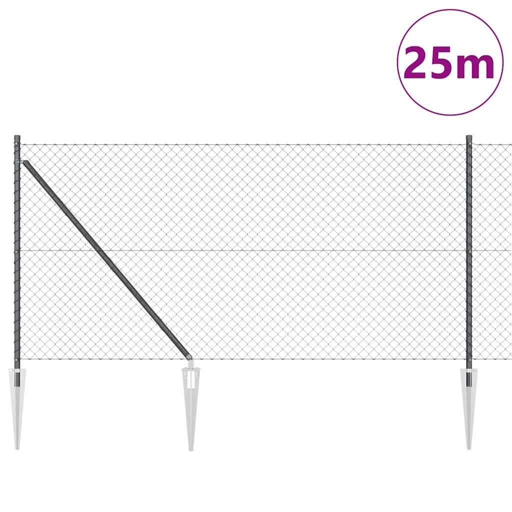 Outdoor Kettenglied-Zaun Erdfixierung 10 x 0,4 m Grün Netz