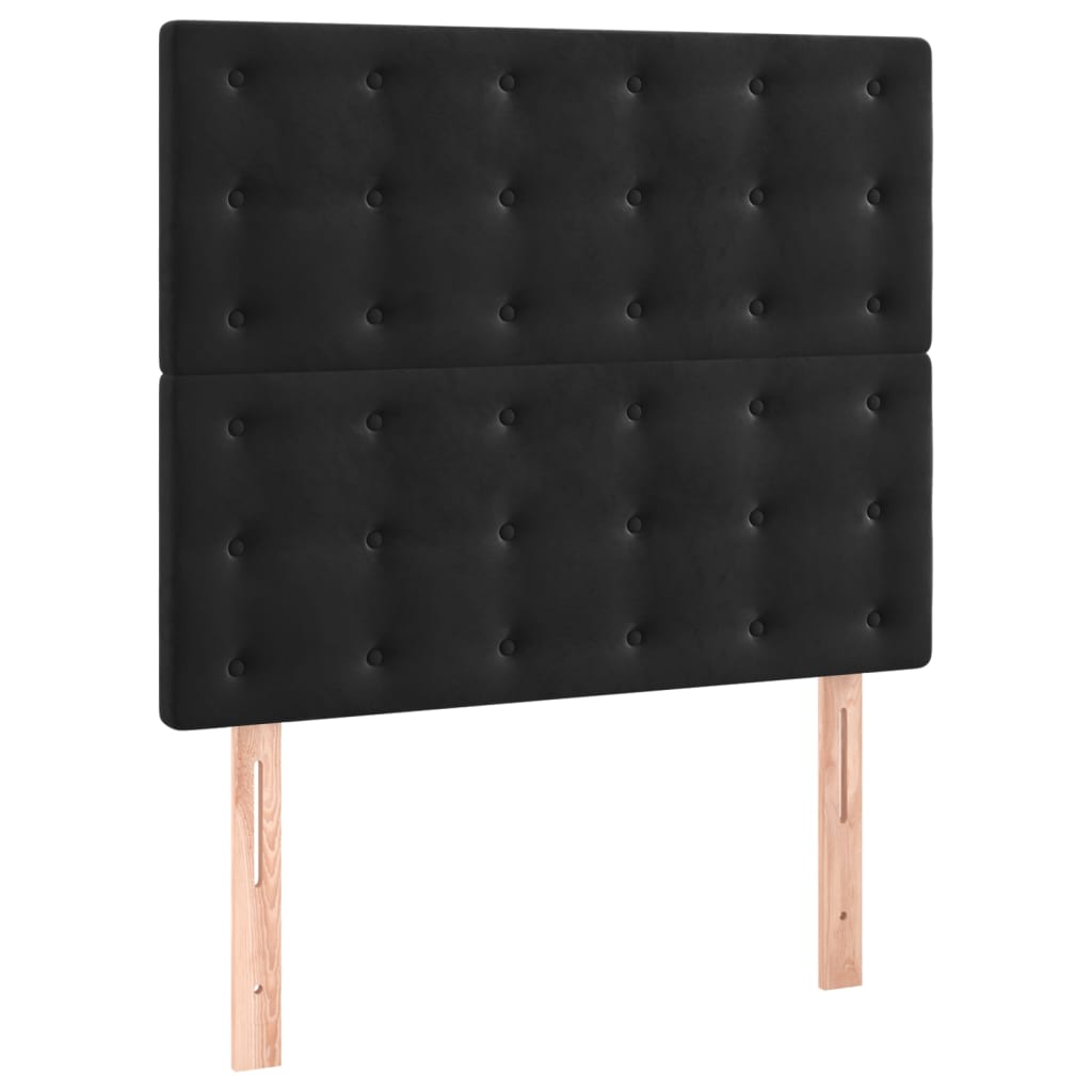 Kopfteil Hellgrau 80x5x118/128 cm Samt