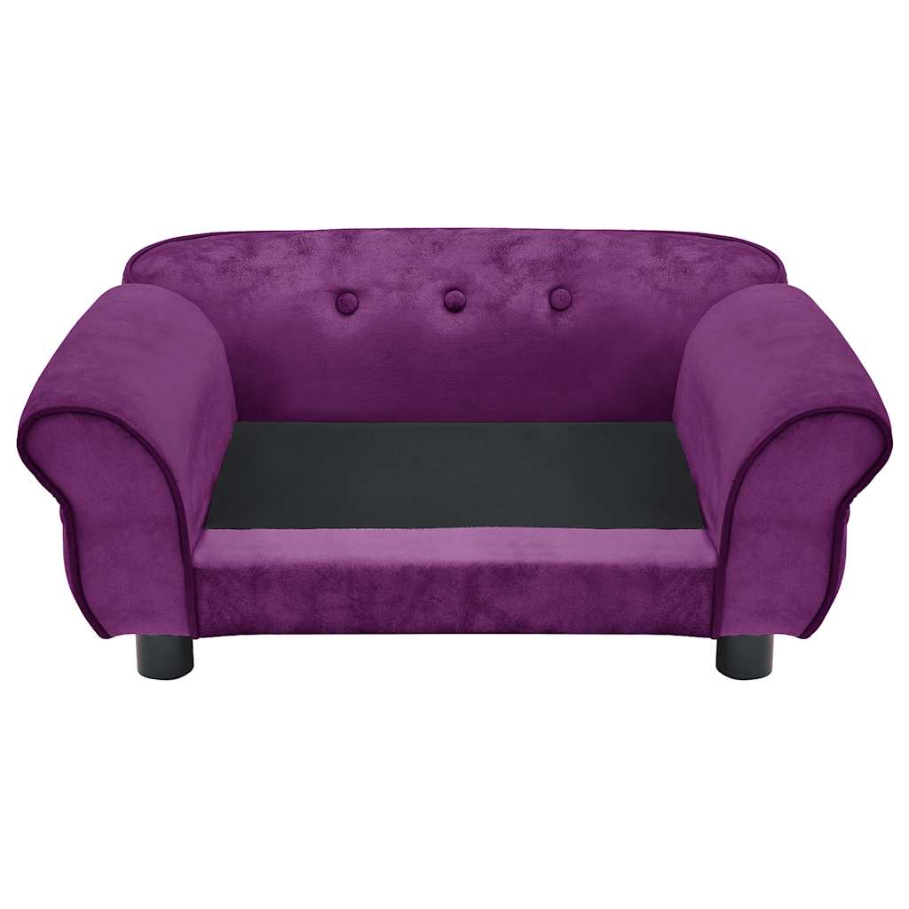 Hundesofa Dunkelgrau 72x45x30 cm Plüsch