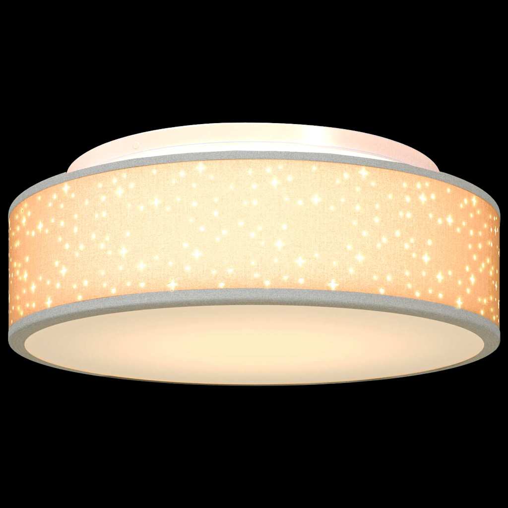 Deckenlampe mit Strahlern Schwarz 30 x 30 x 13,5 cm Stoff