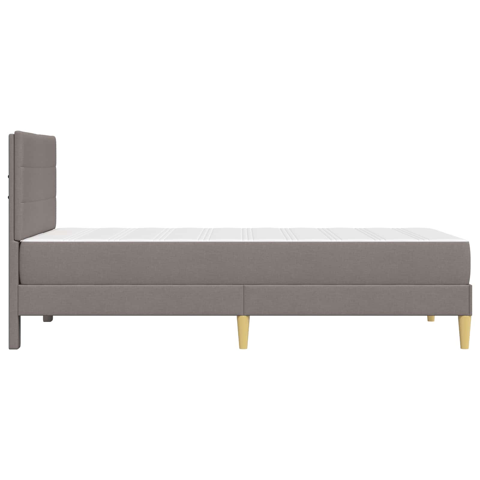 Bettrahmen Hellgrau 80 x 200 cm Polyester
