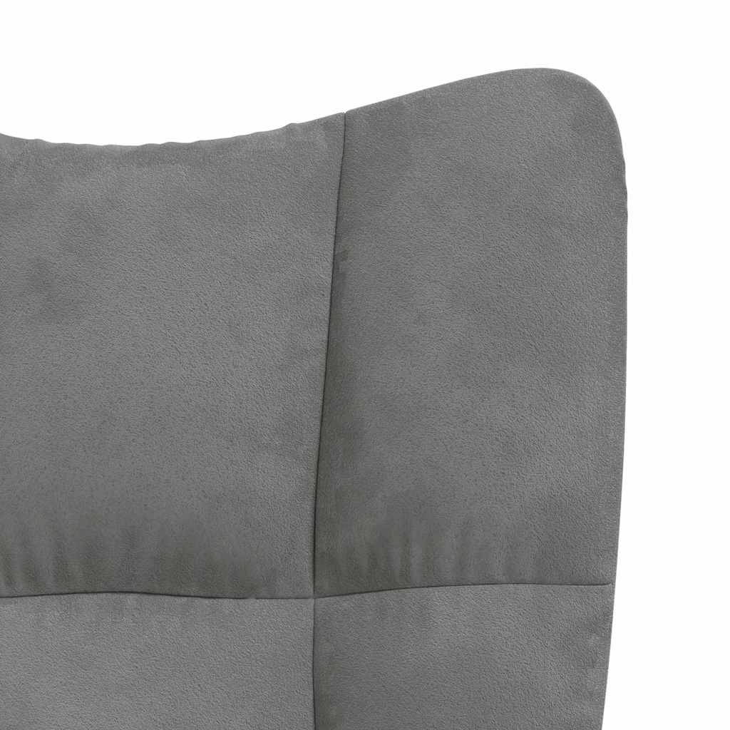 Relaxsessel Dunkelgrau Samt
