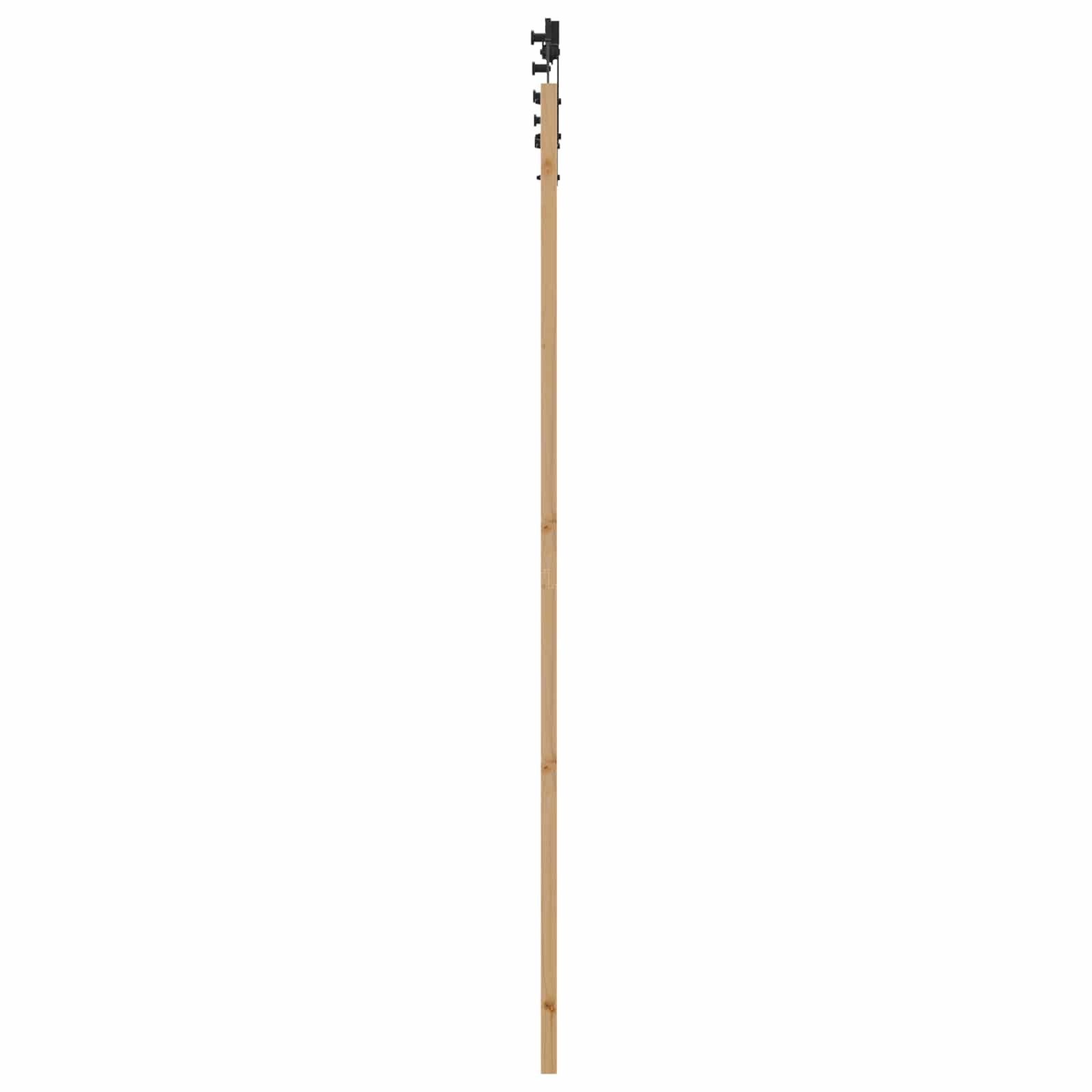 Schiebetür Natürlich und Schwarz 61 x 198,5 cm