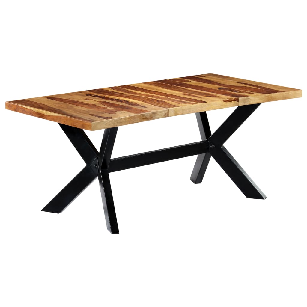 Esstisch Massivholz Mango und Stahlgestell 180 cm