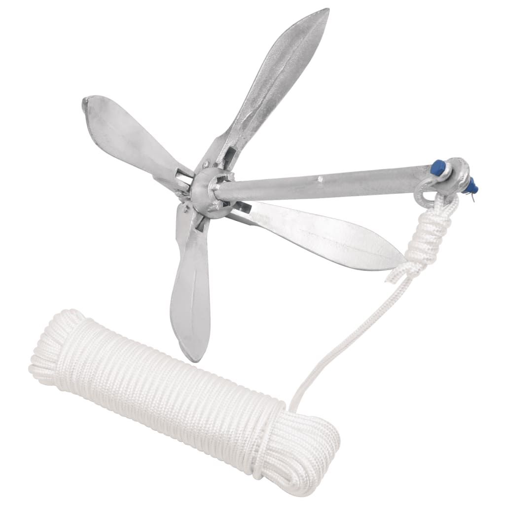 Klappanker Silber 0,7 kg Feuerverzinktes Gusseisen