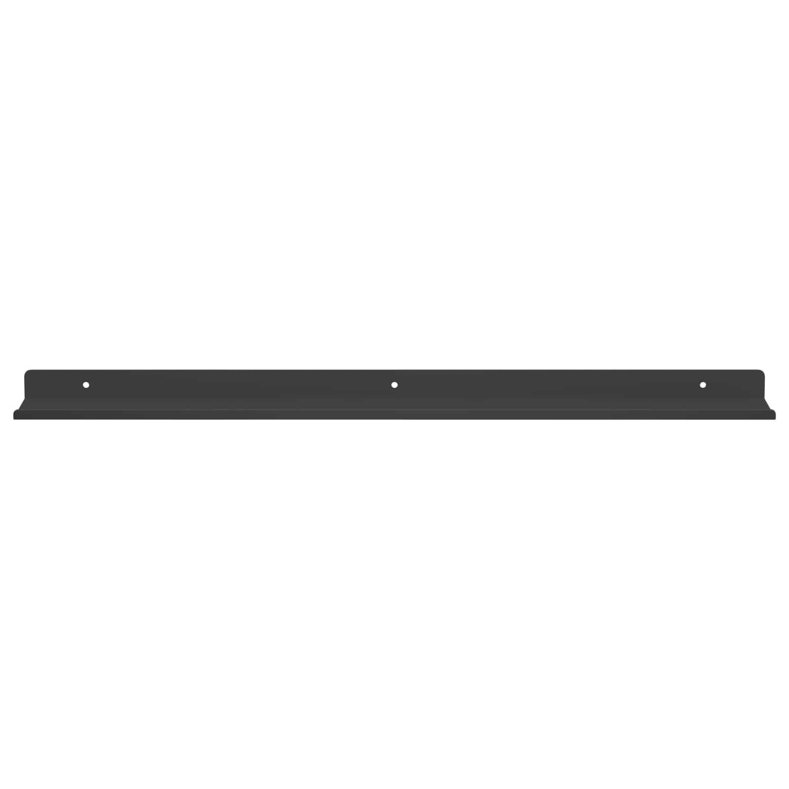 Schwebendes Regal 3 pcs Schwarz 40 x 9 x 2,5 cm Stahl