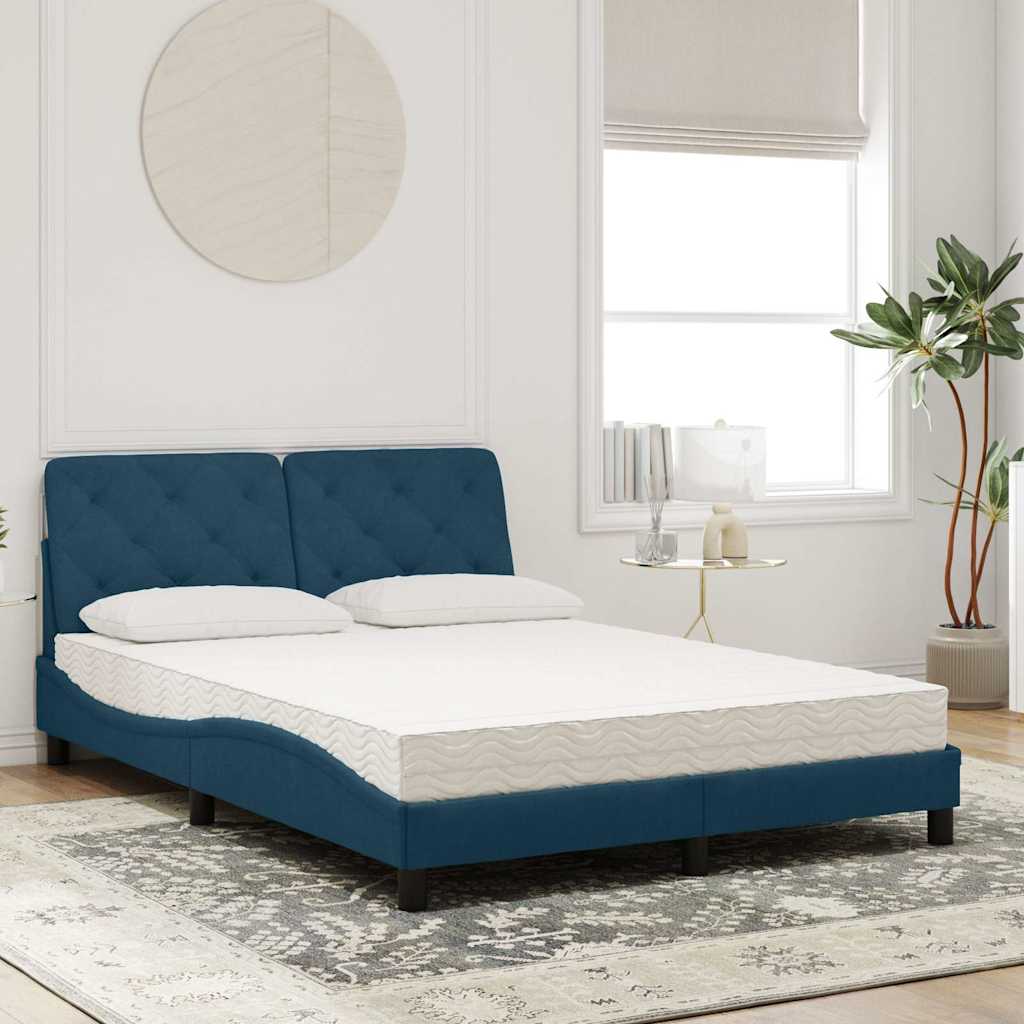 Bett mit Matratze Hellgrau 80x200 cm Samt