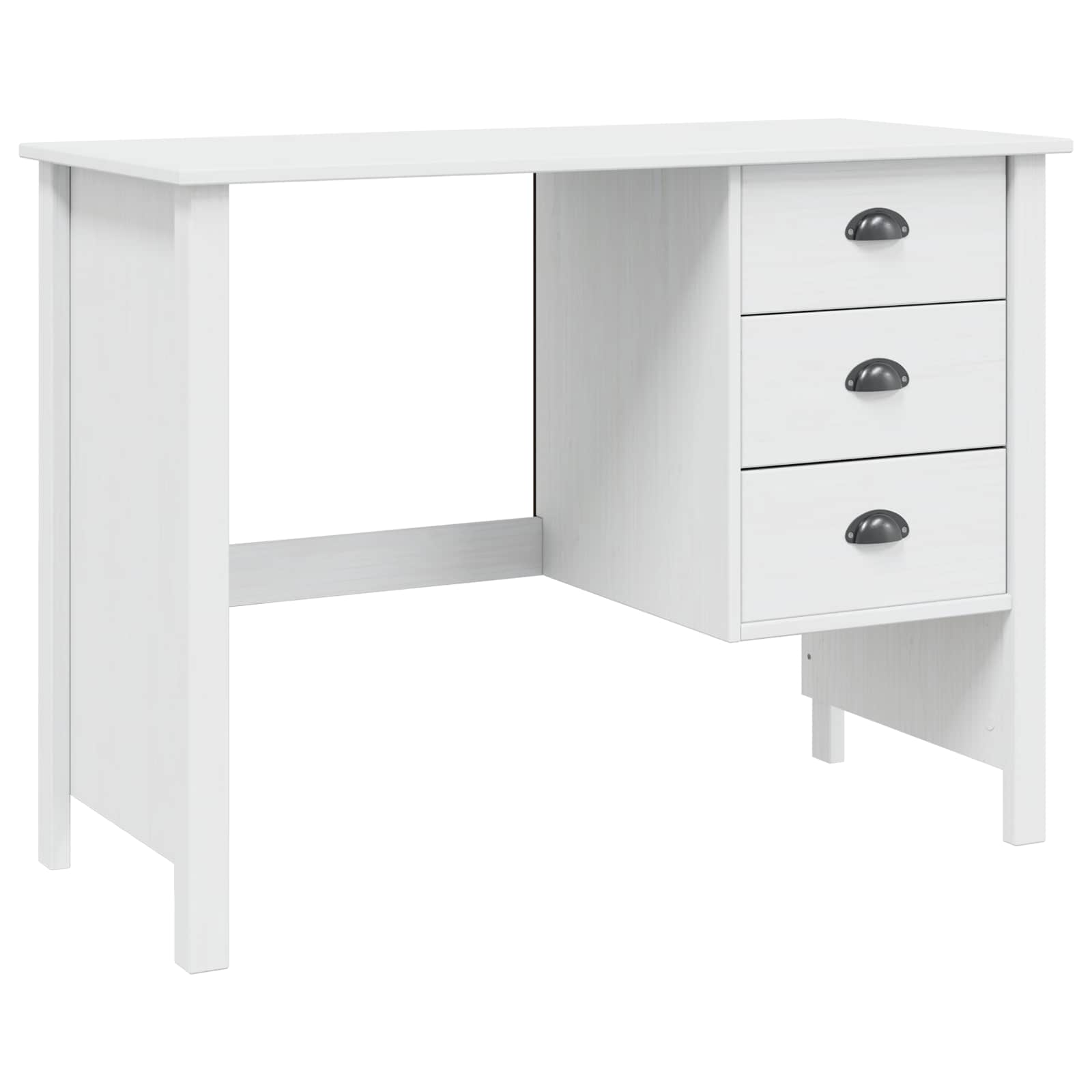 Schreibtisch mit Schubladen HILL Honigbraun 100 x 45 x 74 cm