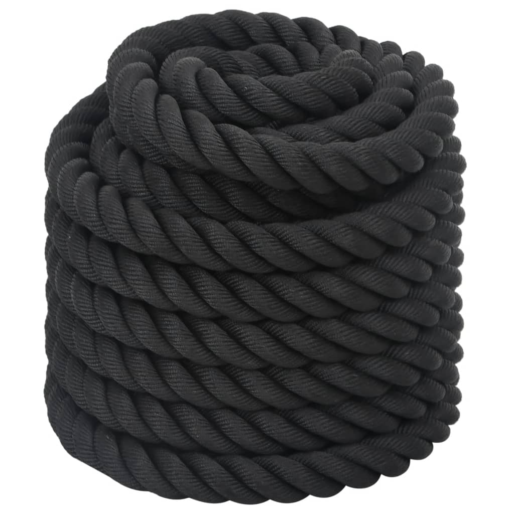 Battle Rope Schwarz 6 m 4,5 kg Polyester