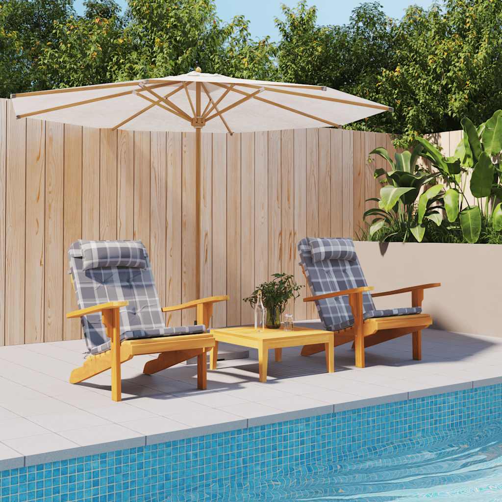 Adirondack-Auflagen 2 Stk. Hellblau Oxford-Gewebe