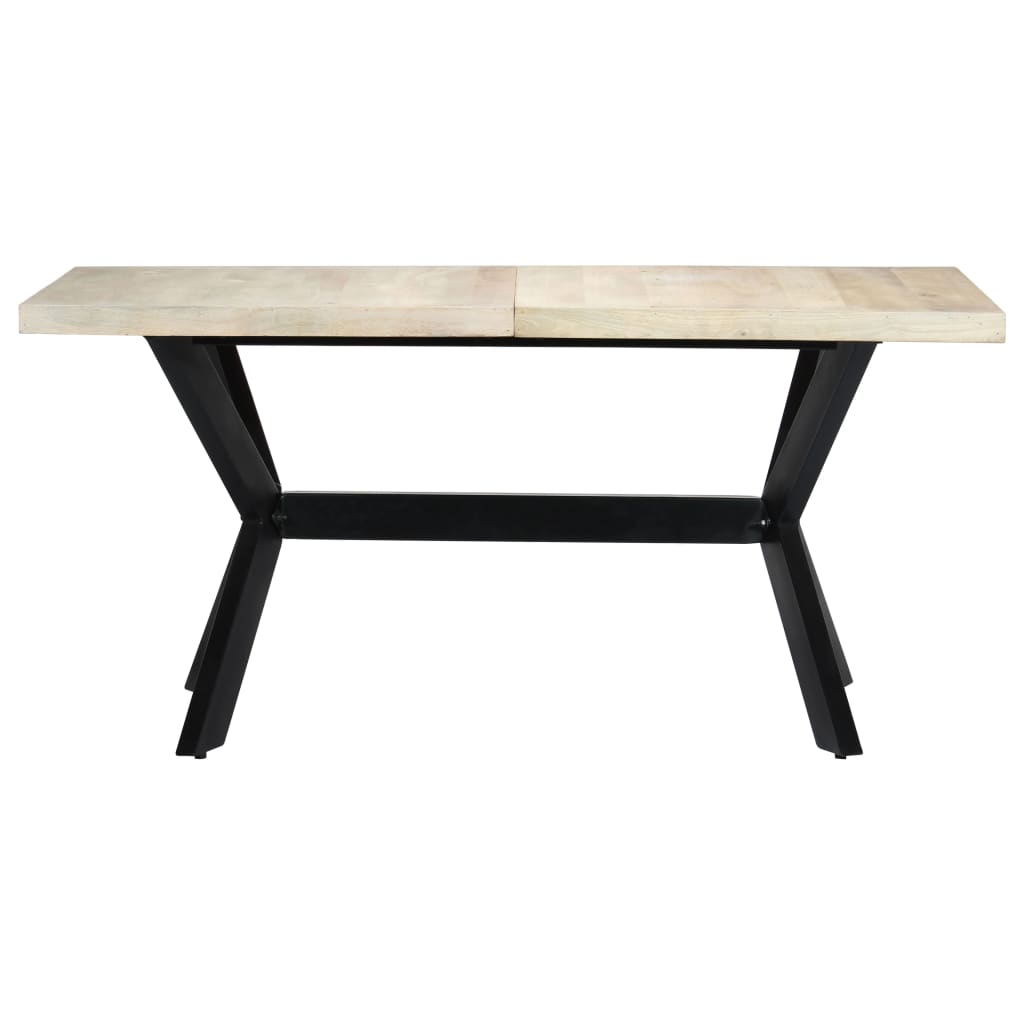 Esstisch Massivholz Mango und Stahlgestell 180 cm