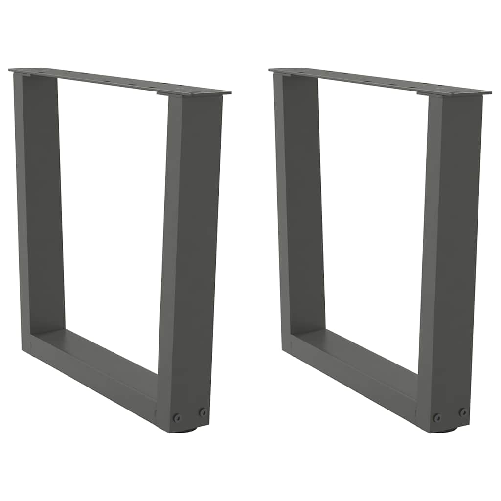 Couchtischbeine V-Form 2 Stück Schwarz 30x(30-31,3) cm Stahl