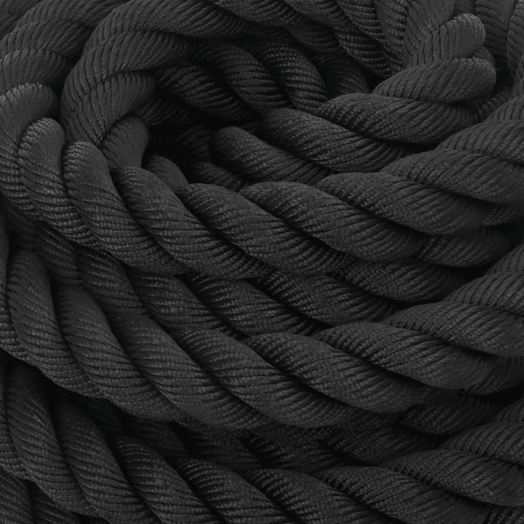 Battle Rope Schwarz 6 m 4,5 kg Polyester