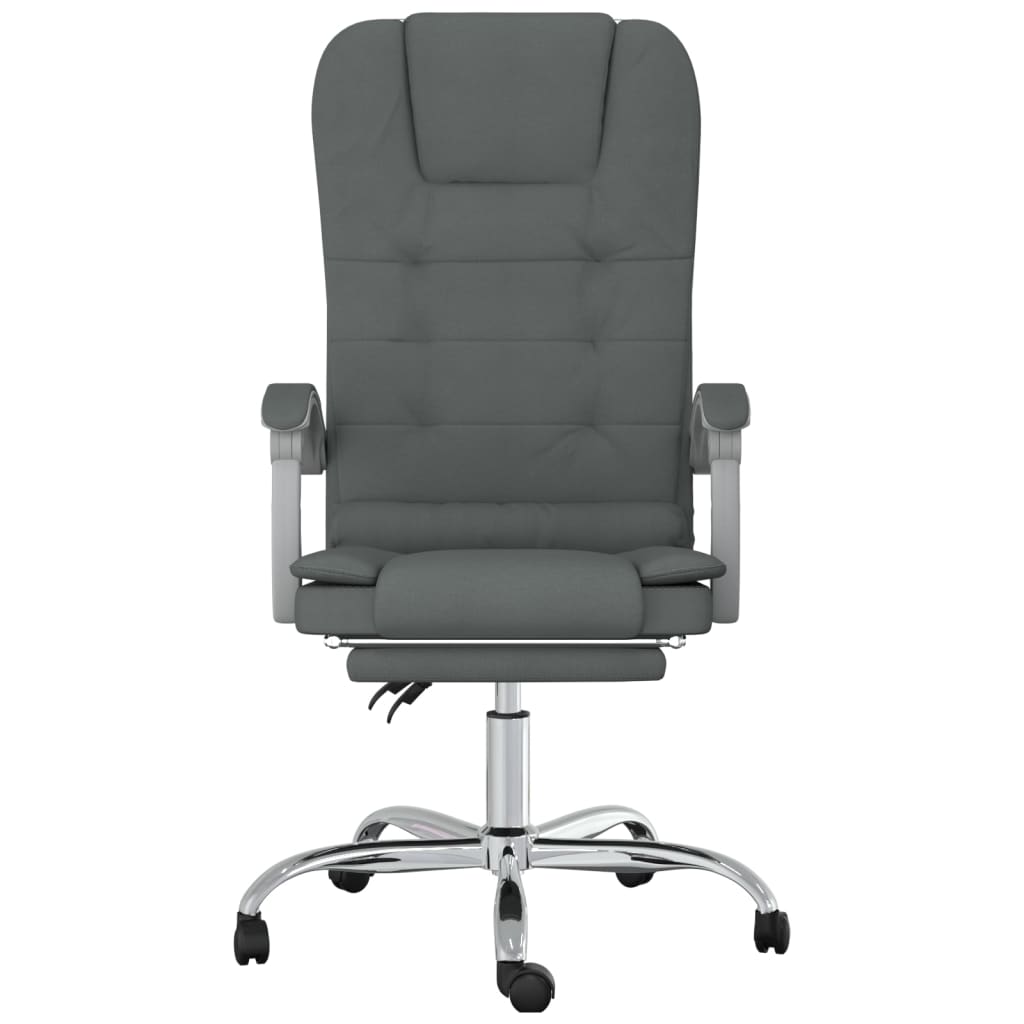 Bürostuhl mit Massagefunktion Taupe Stoff