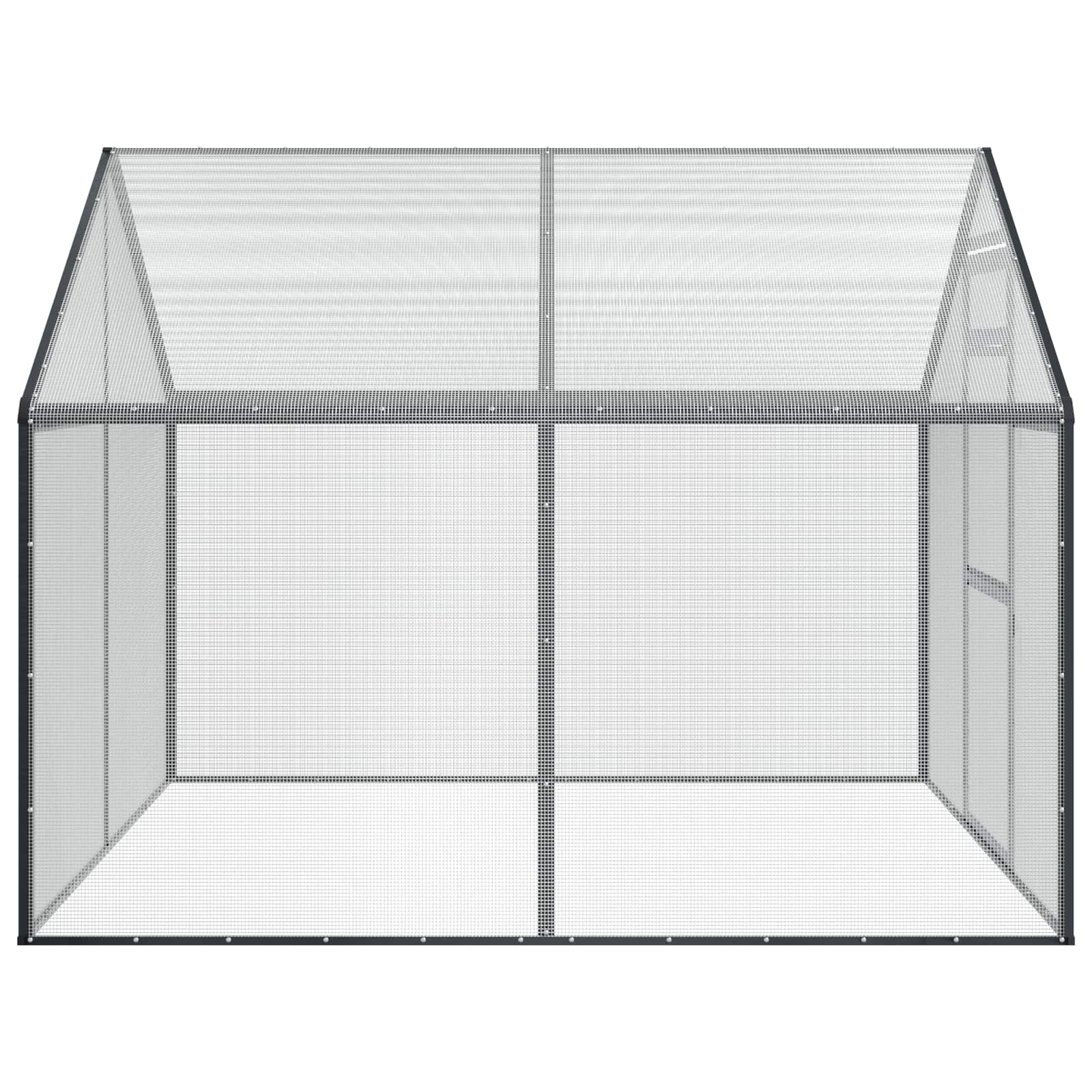 Vogelkäfig Silber 181,5 x 110,5 x 173,5 cm
