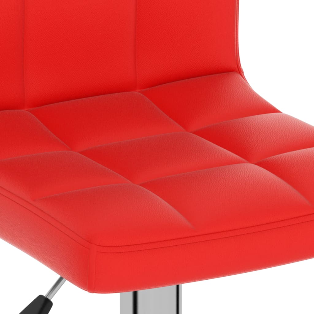 Barhocker 2 Stk. Weinrot Kunstleder