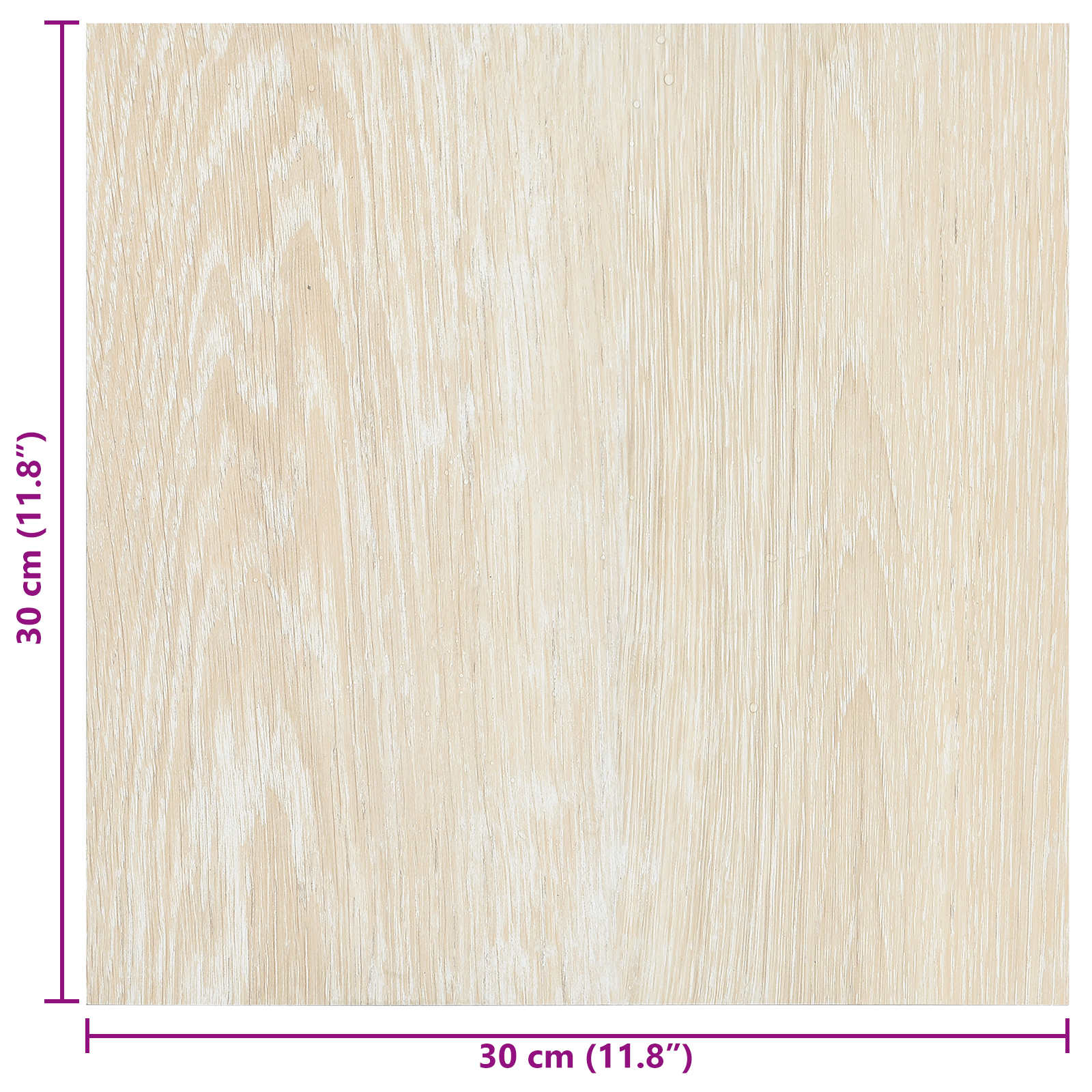 Selbstklebende Bodenplanken 30,5 x 30,5 cm 20 pcs PVC Betongrau