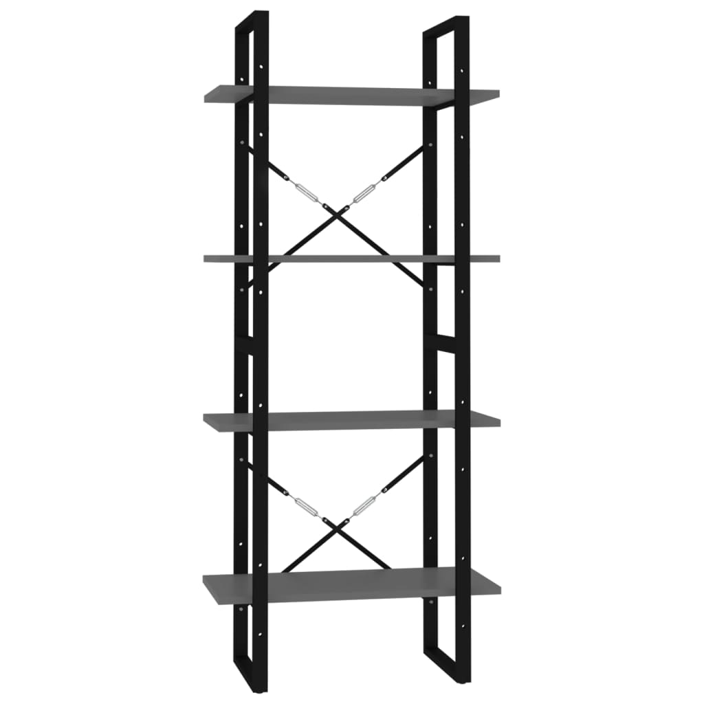 Bücherregal 2 Fächer Weiß 60x30x70 cm Holzwerkstoff