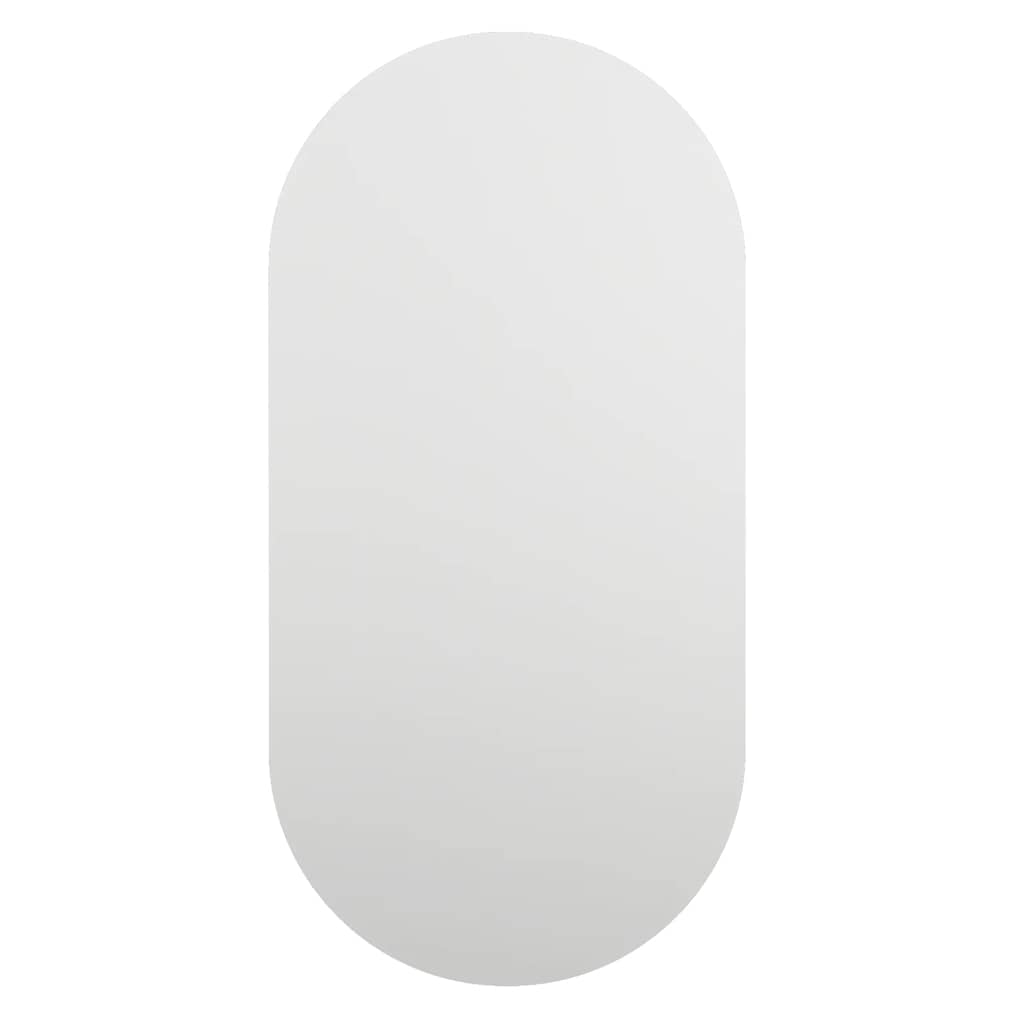 Spiegel mit LED-Leuchten 60x30 cm Glas Oval