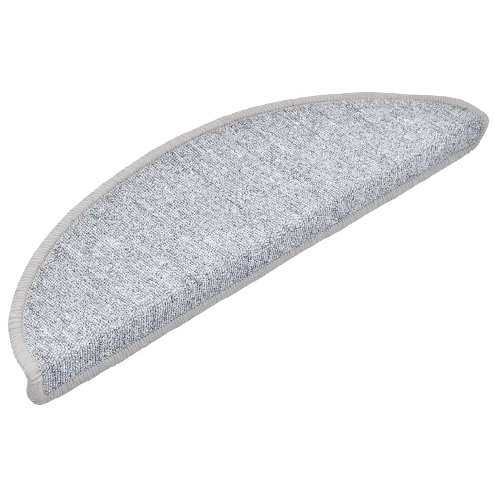 Stufenmatten 15 Stk. 56x17x3 cm Anthrazit Halbrund