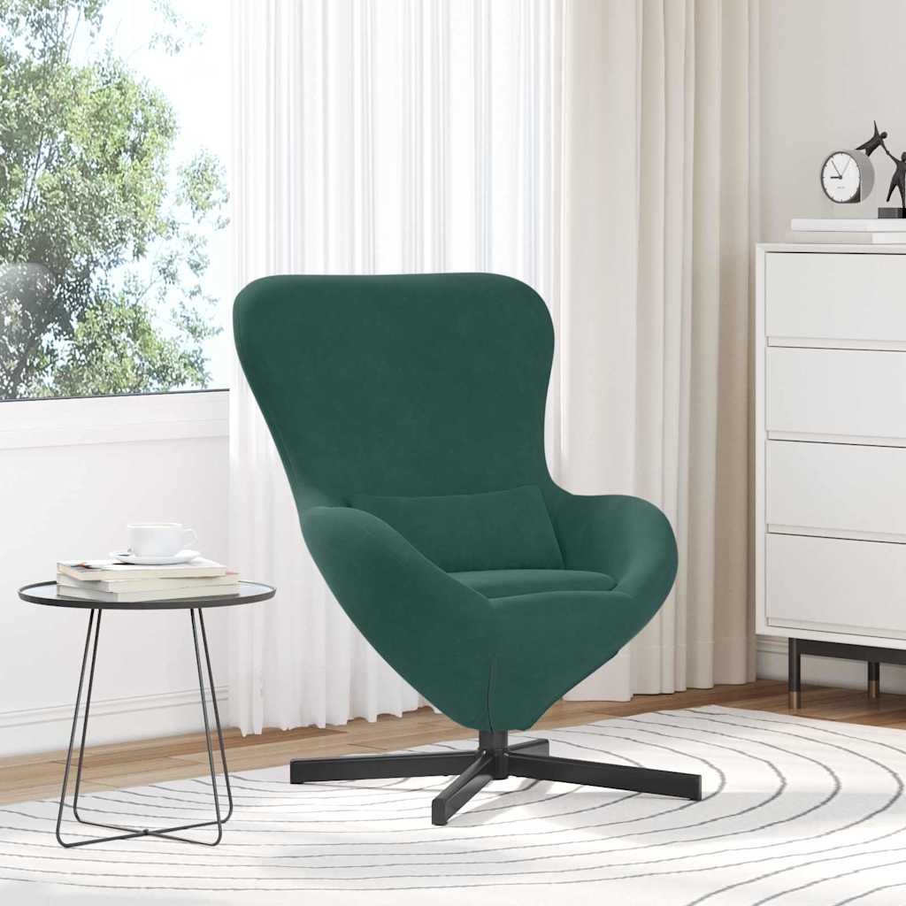 Eiersessel Blau 63 x 73 x 90 cm Samt