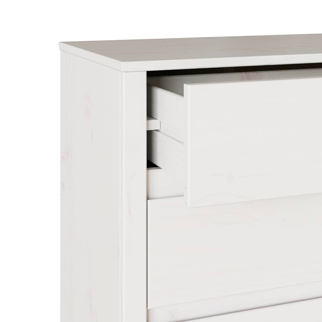 Kommode Drammen Eiche 76,5 x 40 x 91 cm Massivholz Kiefer