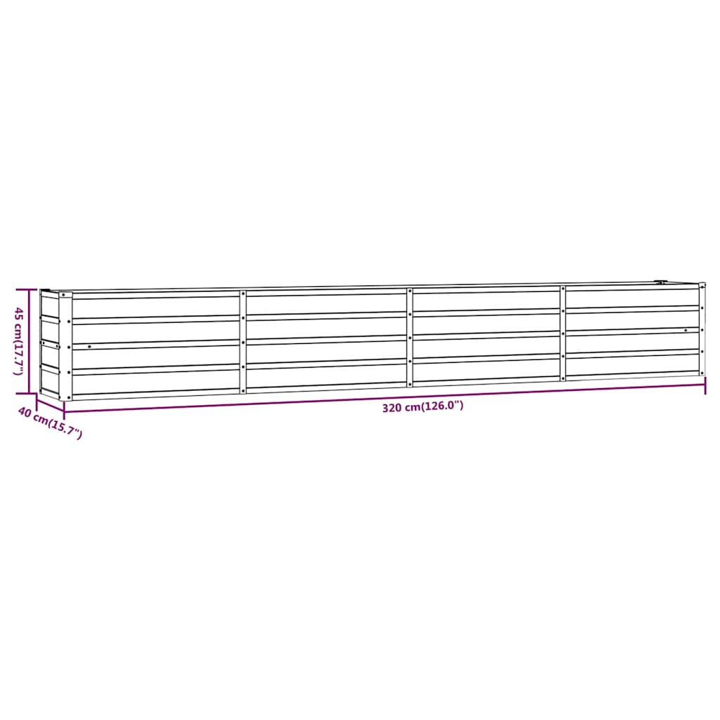 Hochbeet Rostig 100x100x77 cm Cortenstahl