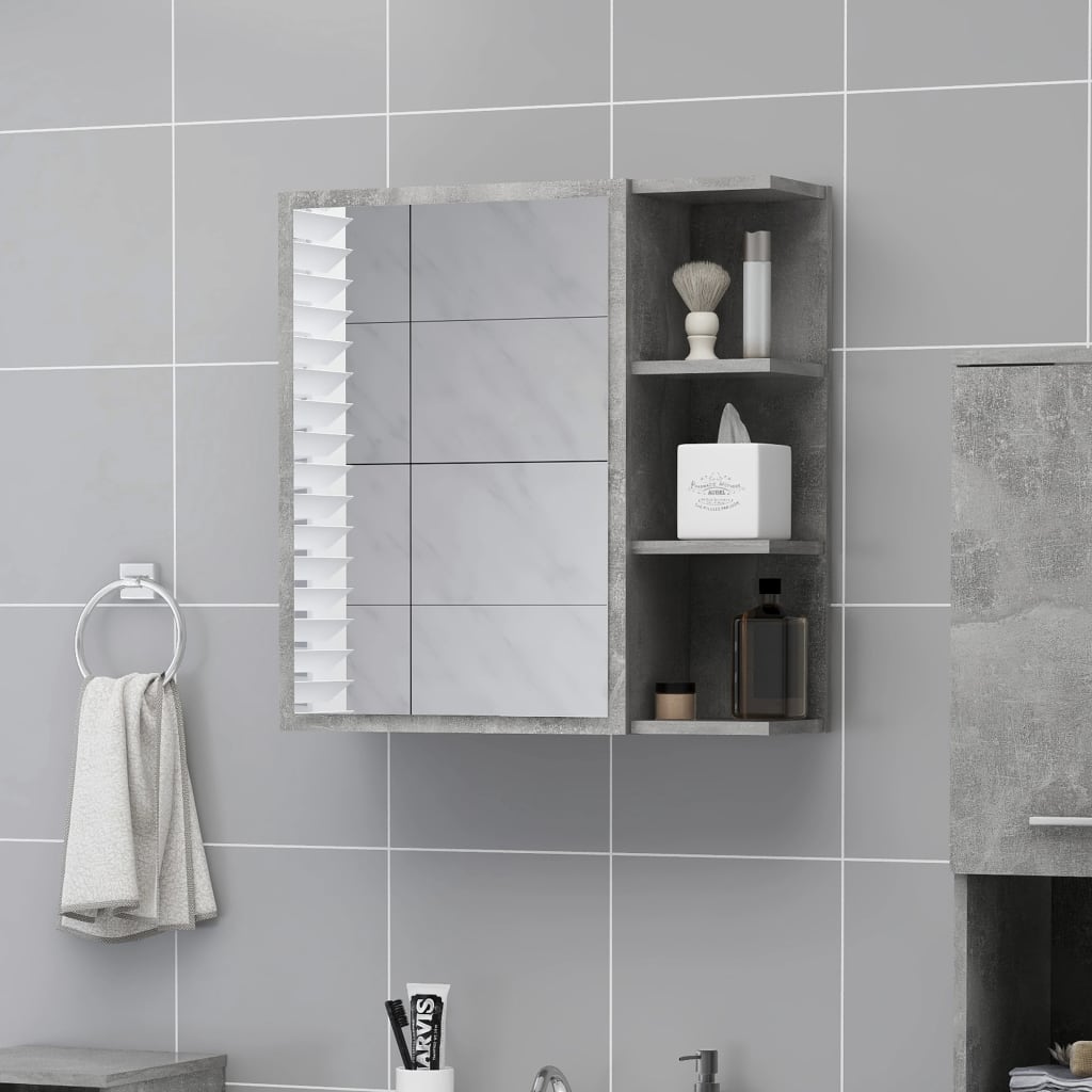 Bad-Spiegelschrank Weiß 62,5x20,5x64 cm Holzwerkstoff